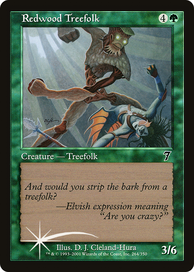 Redwood Treefolk (7ED-264) - 7th Edition Foil