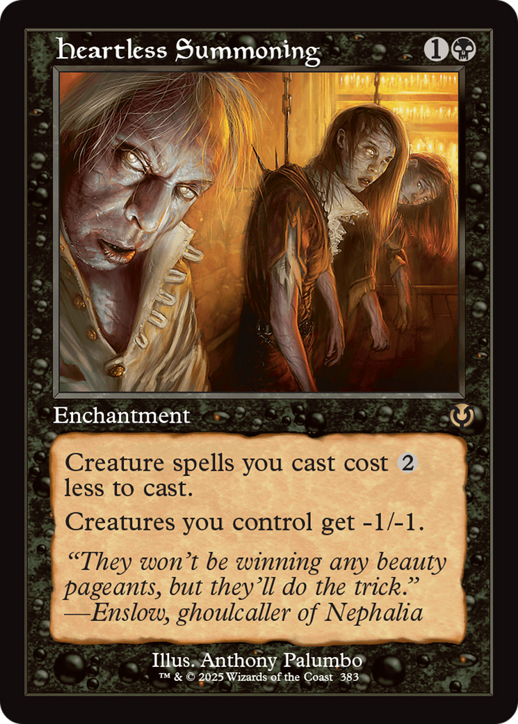 Heartless Summoning (Retro Frame) (INR-383) - Innistrad Remastered: (enchantment) Foil