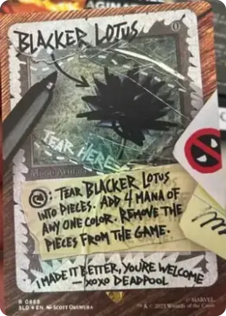 Blacker Lotus (Rainbow Foil) (SLD-869) - Secret Lair Drop (Borderless) Foil