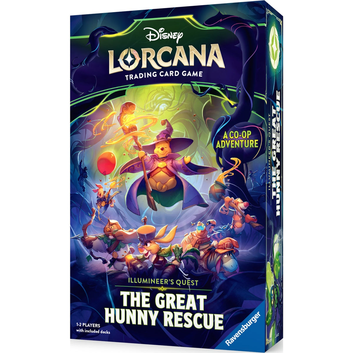 Box front for Disney Lorcana Illumineer's Quest: The Great Hunny Rescue